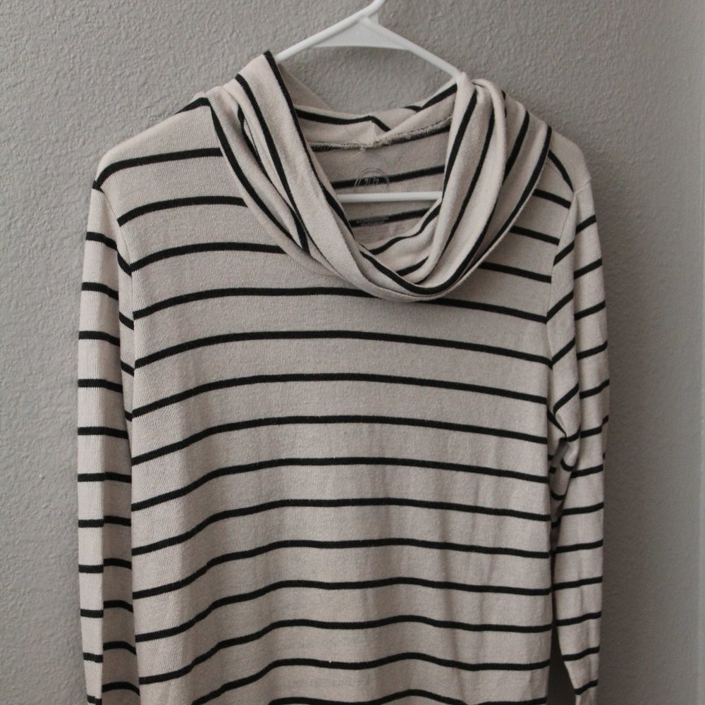Black and White Striped Tunic